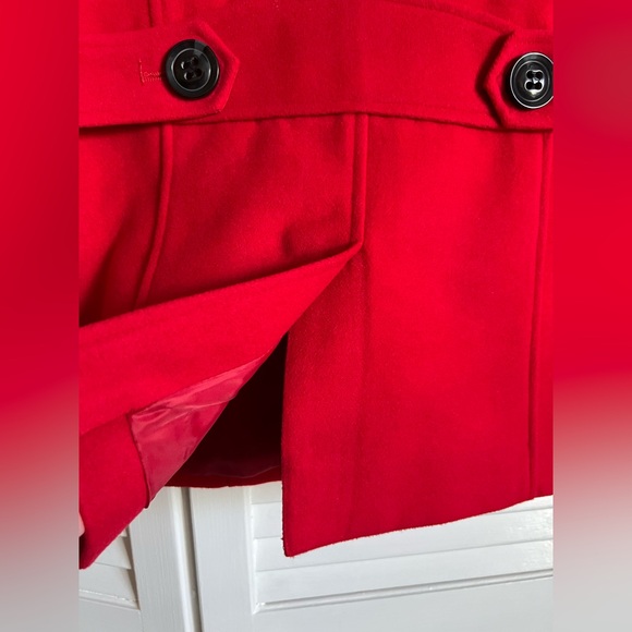 American Rag Red Pea Coat Size Large - Picture 6 of 10